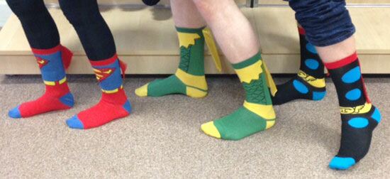 Superhero Cape Socks