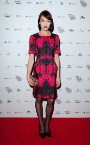 Catliff in tights at fashion gala