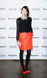 Catliff's 'look du jour' is tights!