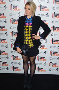 Cherry Healey wows in sheer tights