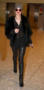 Cheryl sports leather leggings
