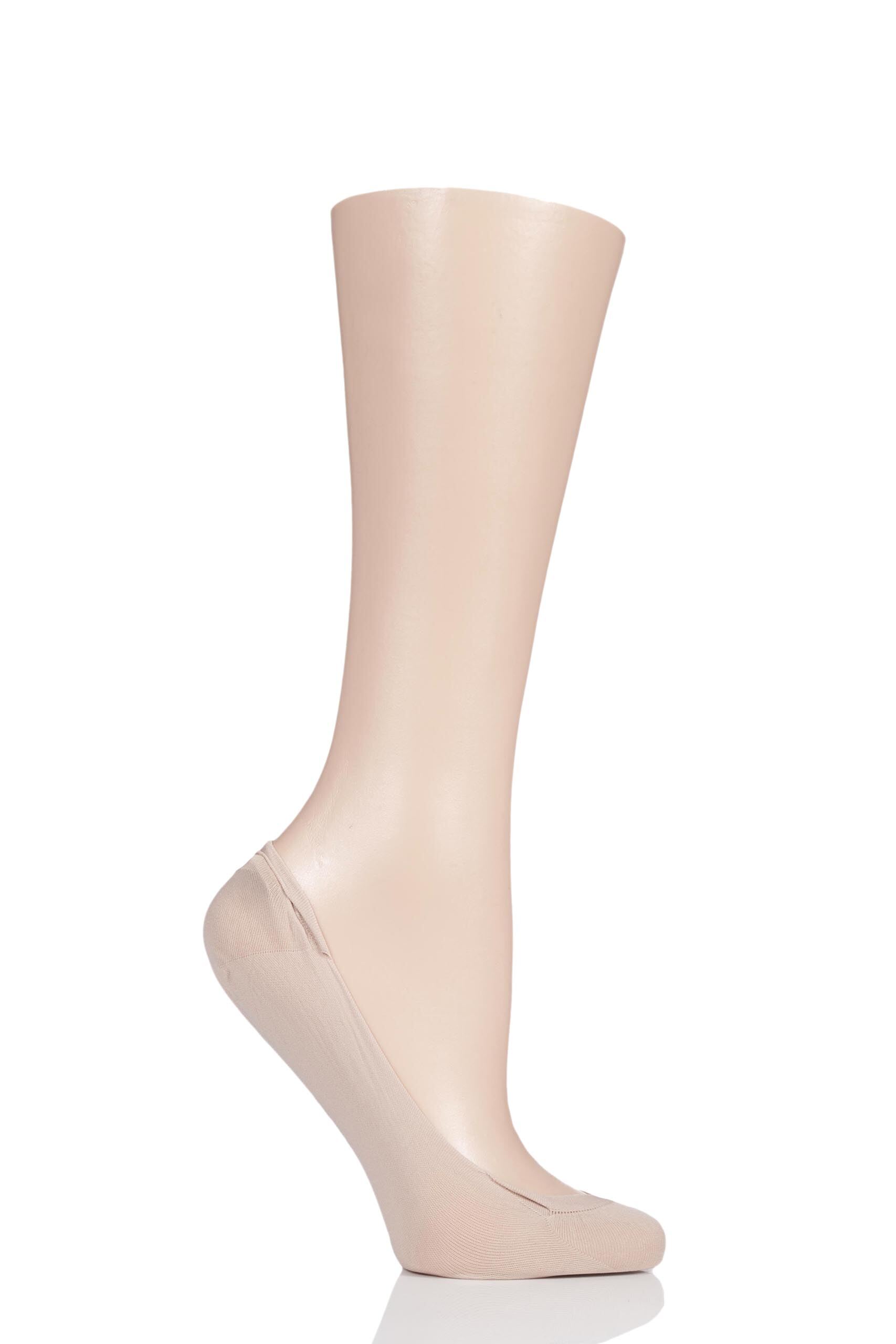 Image of 2 Pair Natural Shoe Liner for Courtshoes Ladies One Size - Charnos