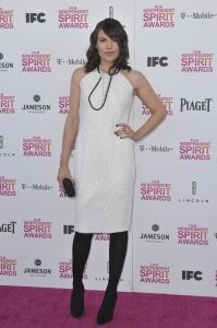 Clea DuVall in monochrome chic