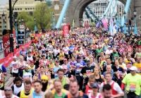 Dad ran marathon in his socks