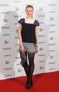 Dressed down Amber at Vogue party