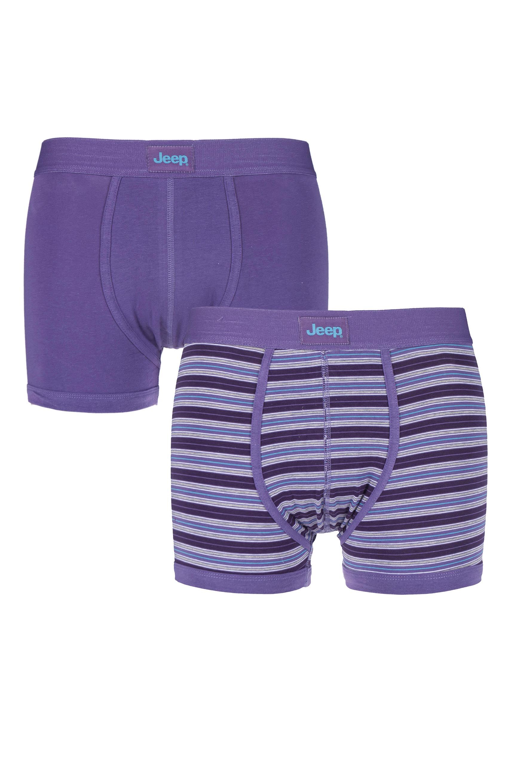 Image of 2 Pack Purple / Blue Hipster Trunks Men's Small - Jeep