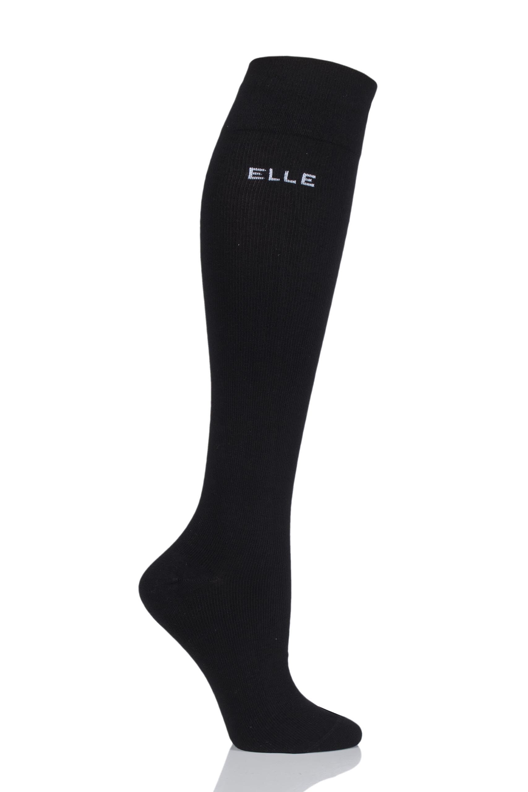 Image of 1 Pair Black Milk Compression Socks Ladies Small - Elle