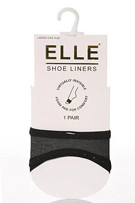 Elle slip in peep toe shoe liners