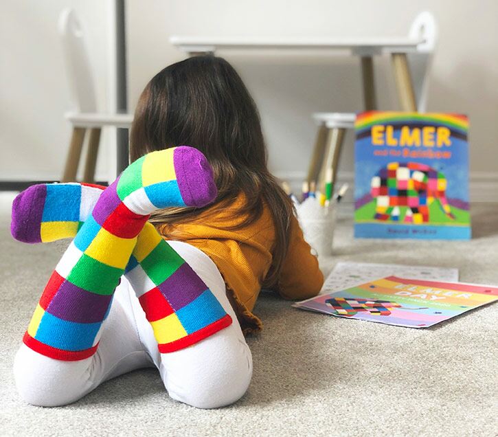 Elmer Patchwork Bamboo Socks