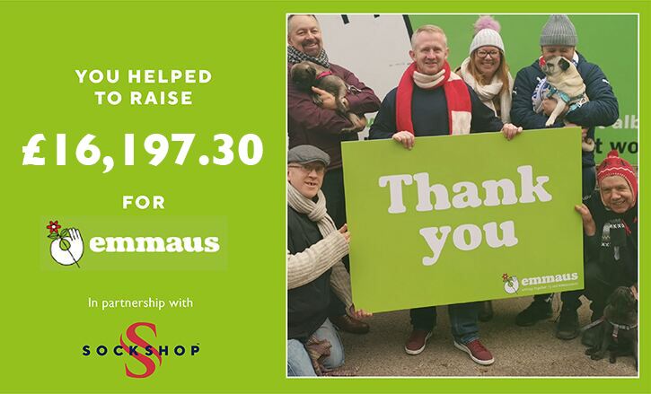 You helped raise more than £16,000 for Emmaus