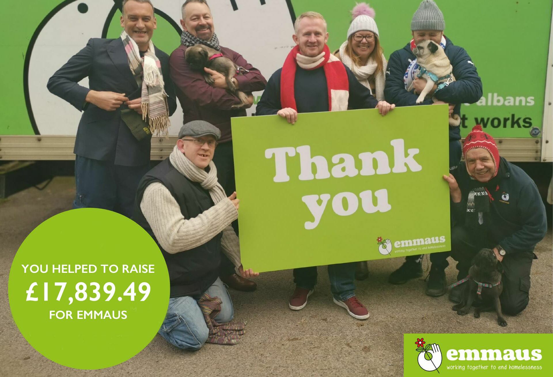 Thank you for helping Emmaus Thank you for helping Emmaus