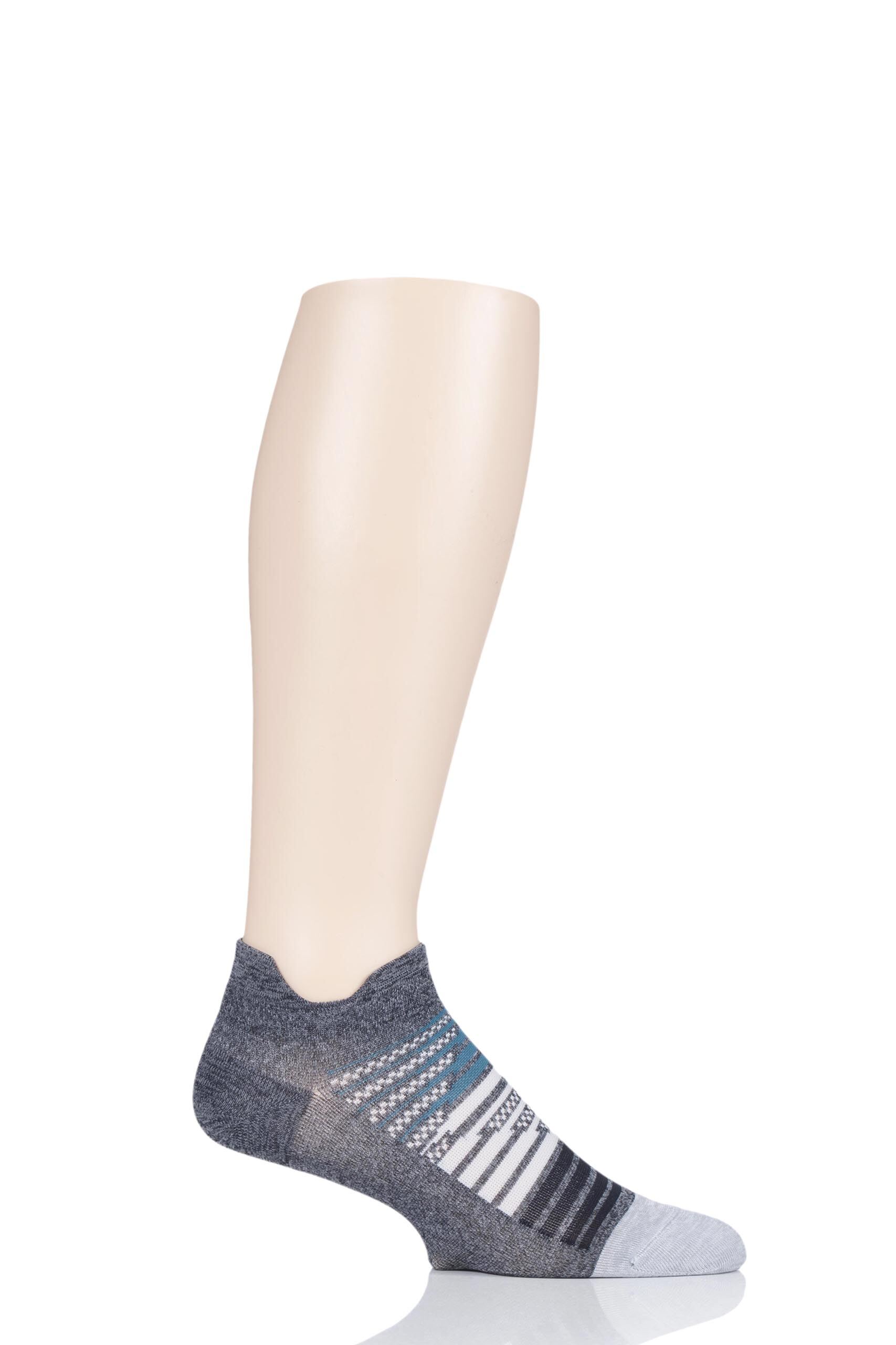 Image of 1 Pair Asteroid Grey Elite Ultra Light Running Socks Unisex 8-11 Unisex - Feetures
