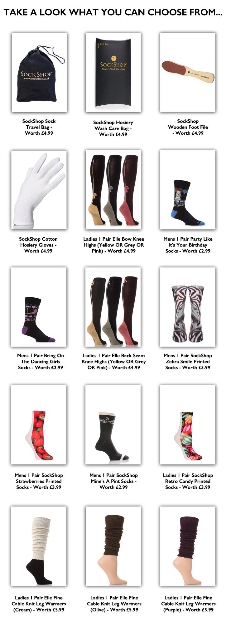 Choose from these free gifts... Choose from these free gifts...