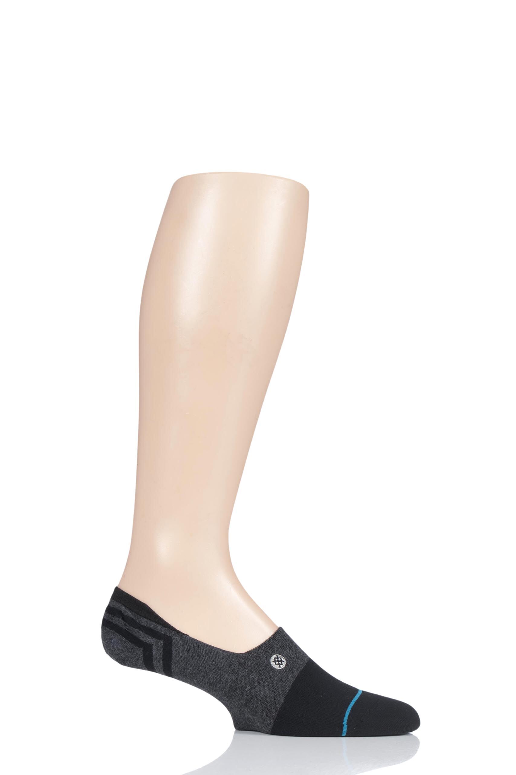 Image of 1 Pair Black Gamut Combed Cotton Invisible Socks Men's 8.5-11.5 Mens - Stance