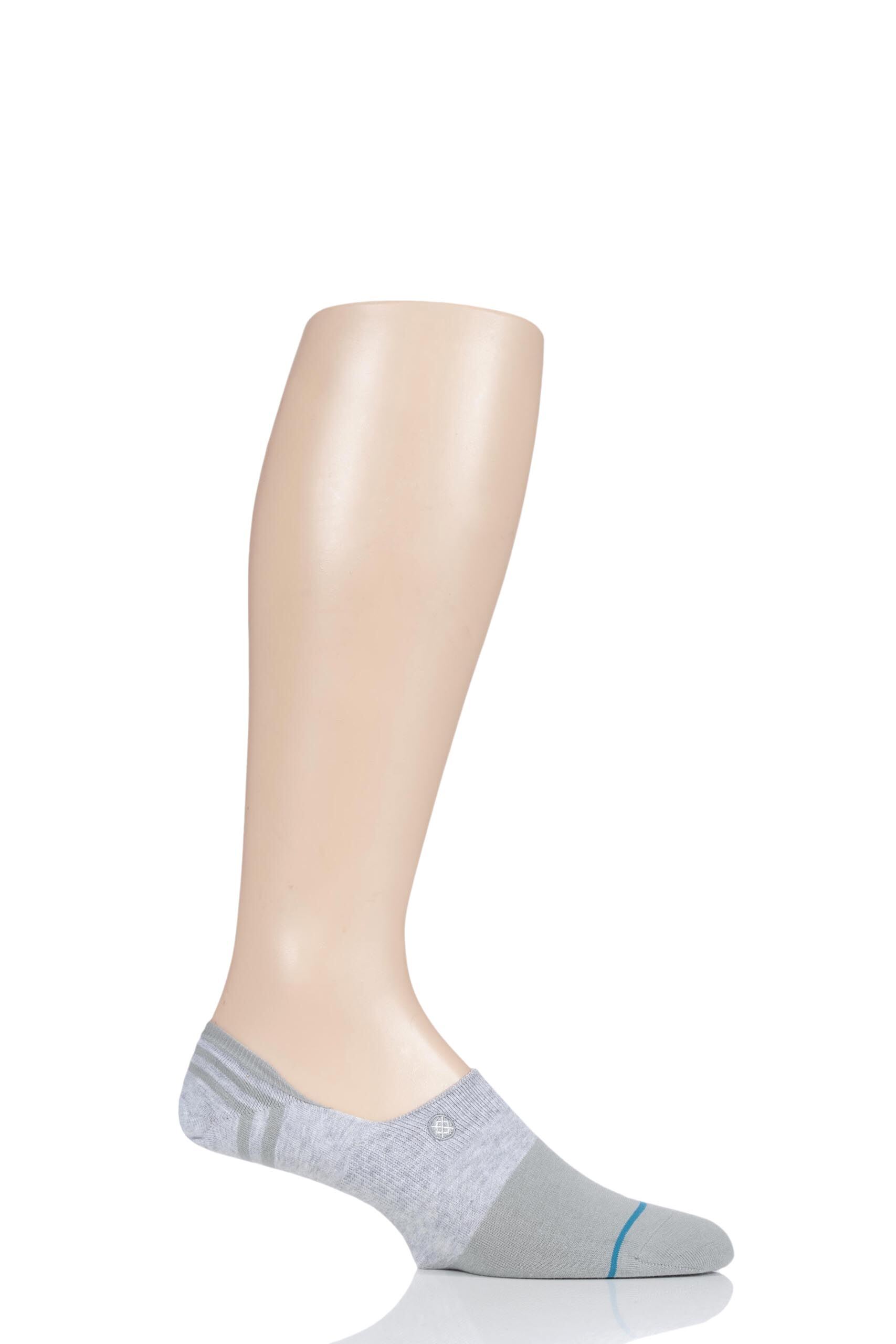 Image of 1 Pair Grey Gamut Combed Cotton Invisible Socks Men's 5.5-8 Mens - Stance