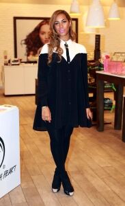 Go monochrome with black tights