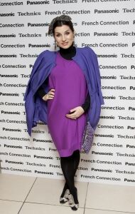 Grace Woodward models block colours