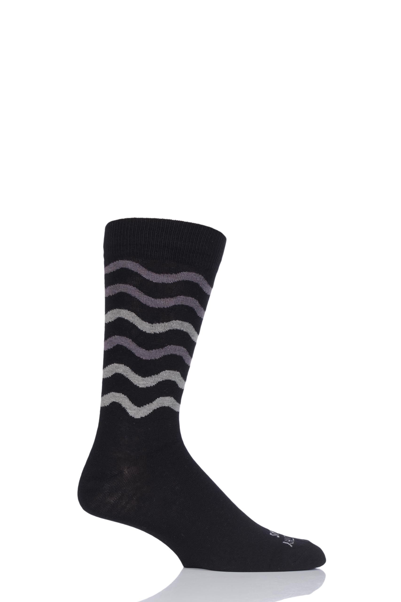 Image of 1 Pair Black Organic Cotton Socks Unisex 7-11 Unisex - Healthy Seas