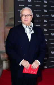 High end fashion icon wears scarf