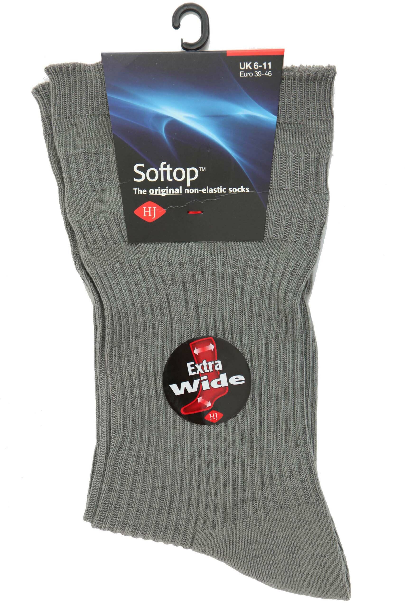 Mens HJ Hall Extra Wide Cotton Softop Socks
