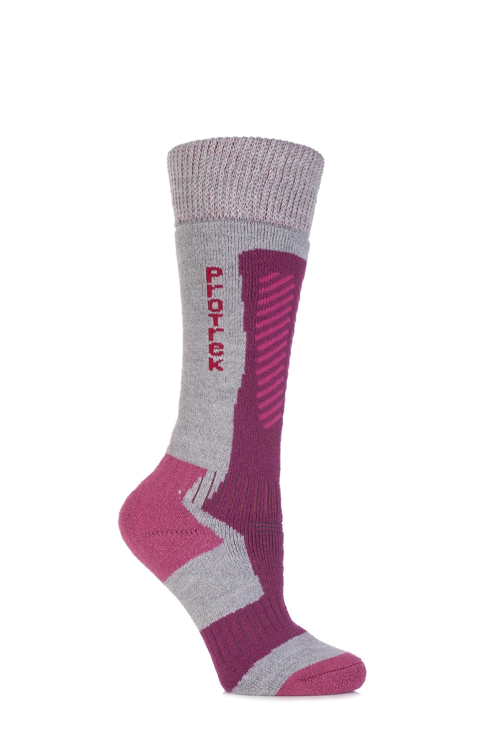 Image of 1 Pair Light Grey ProTrek Extreme Merino Wool Technical Heavy Weight Socks Ladies 3-5.5 Ladies - HJ Hall