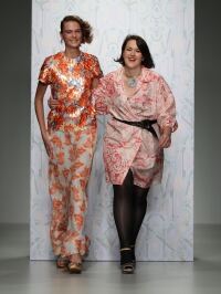 Holly Fulton flashes her tights