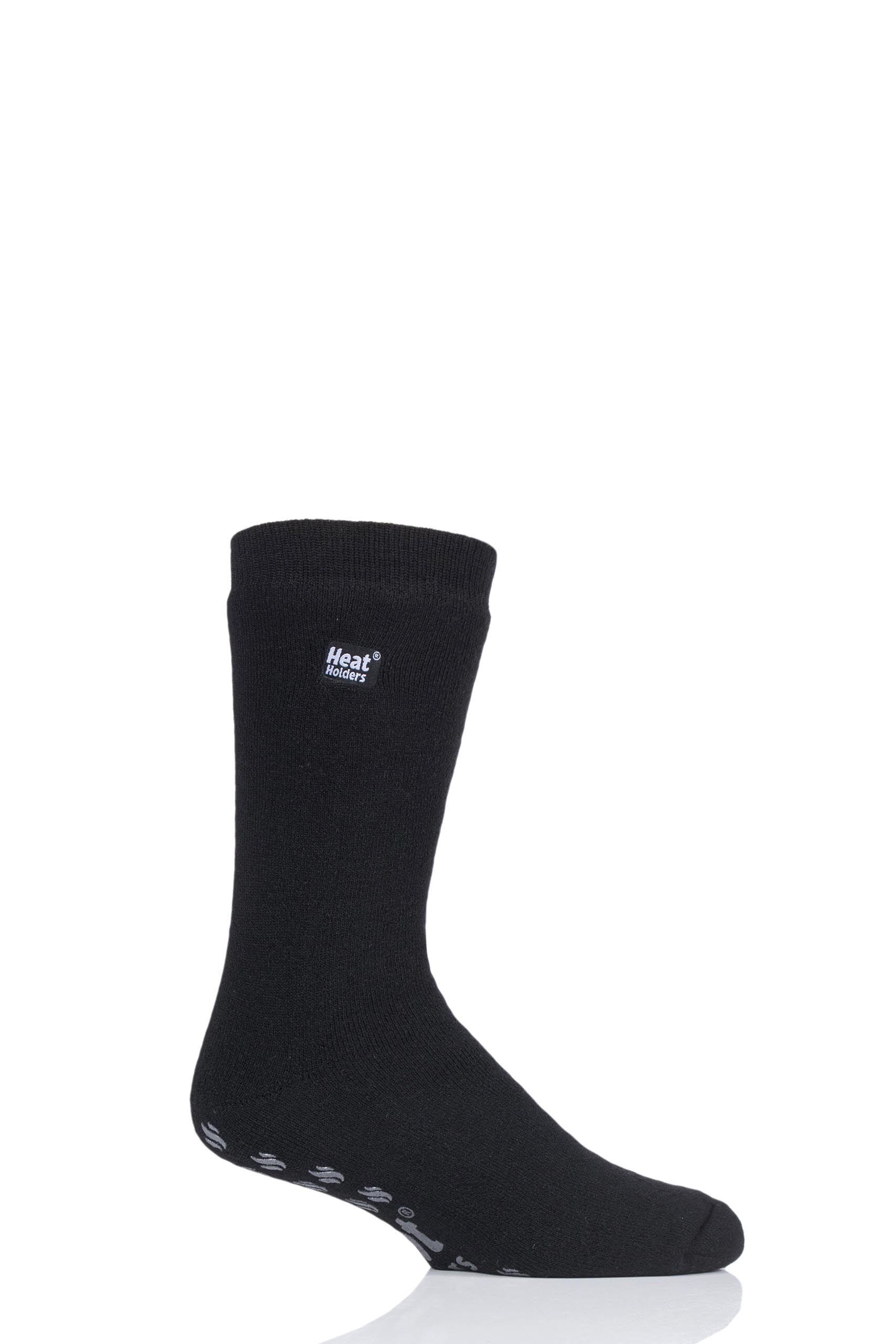 Image of 1 Pair Black Heat Holders Raynaud's Socks Men's 6-11 Mens - Iomi