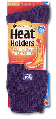 Heat Holders The Ultimate Thermal Sock - Purple 