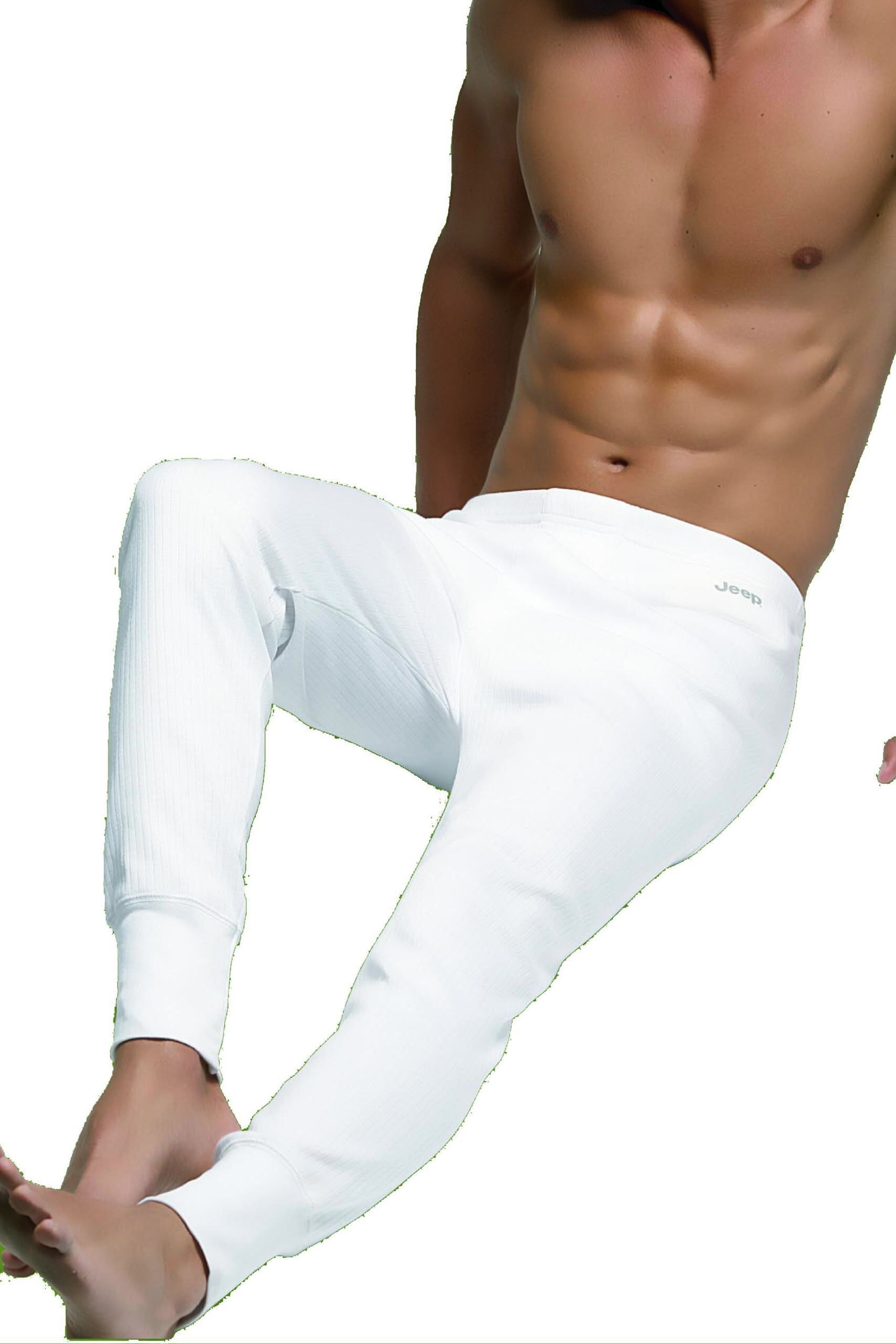 1 Pack White Thermal Long Johns Men's Large - Jeep