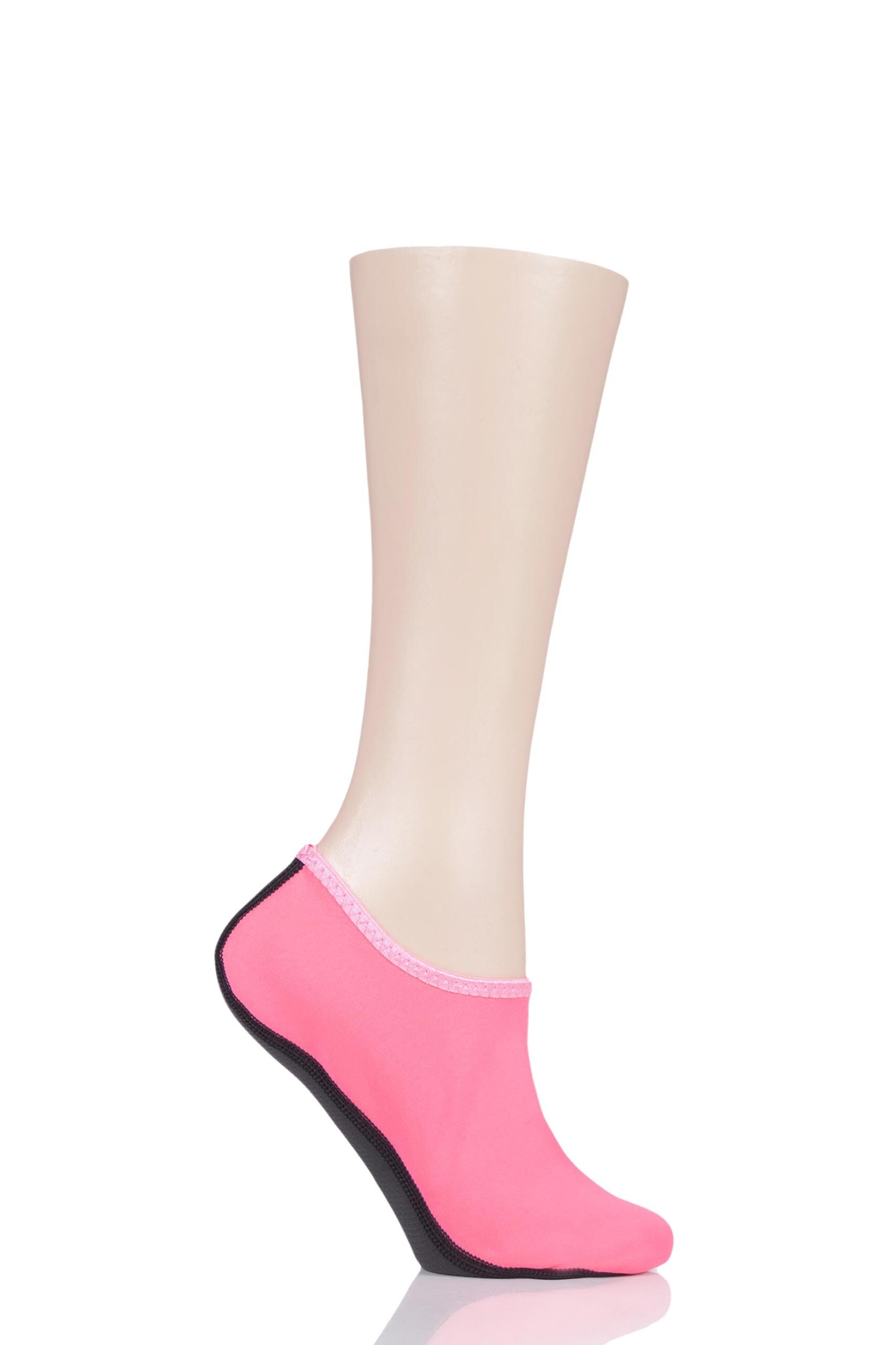 Image of 1 Pair Pink Scuba Diving Water Socks Ladies 4-8 Ladies - Wild Feet