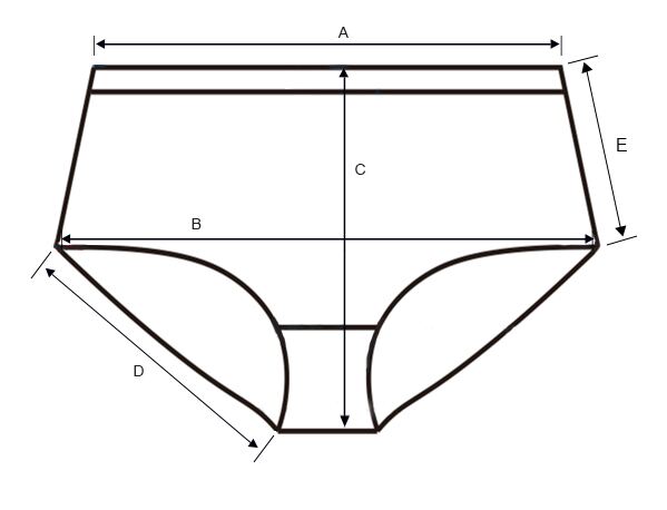 Lazy Panda Ladies' Bamboo Shorties Sizing