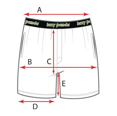 Lazy Panda Bamboo Loungewear Men's Shorts