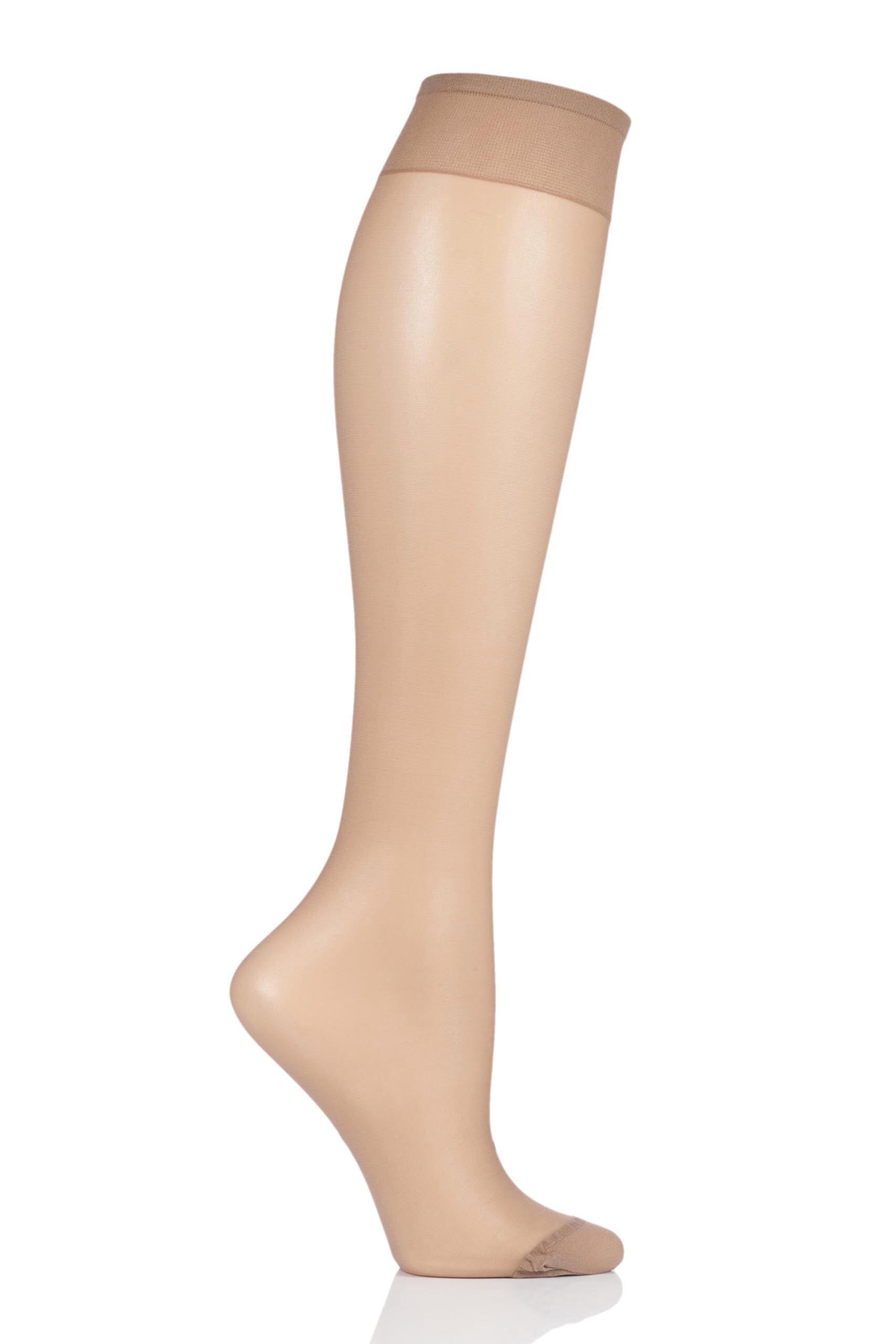 Image of 1 Pair Visone Class Knee High Ladies One Size - Levante
