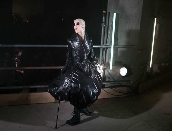 PA.30174154. Gareth Pugh goes full totalitarian chic. Isabel Infantes/PA Wire