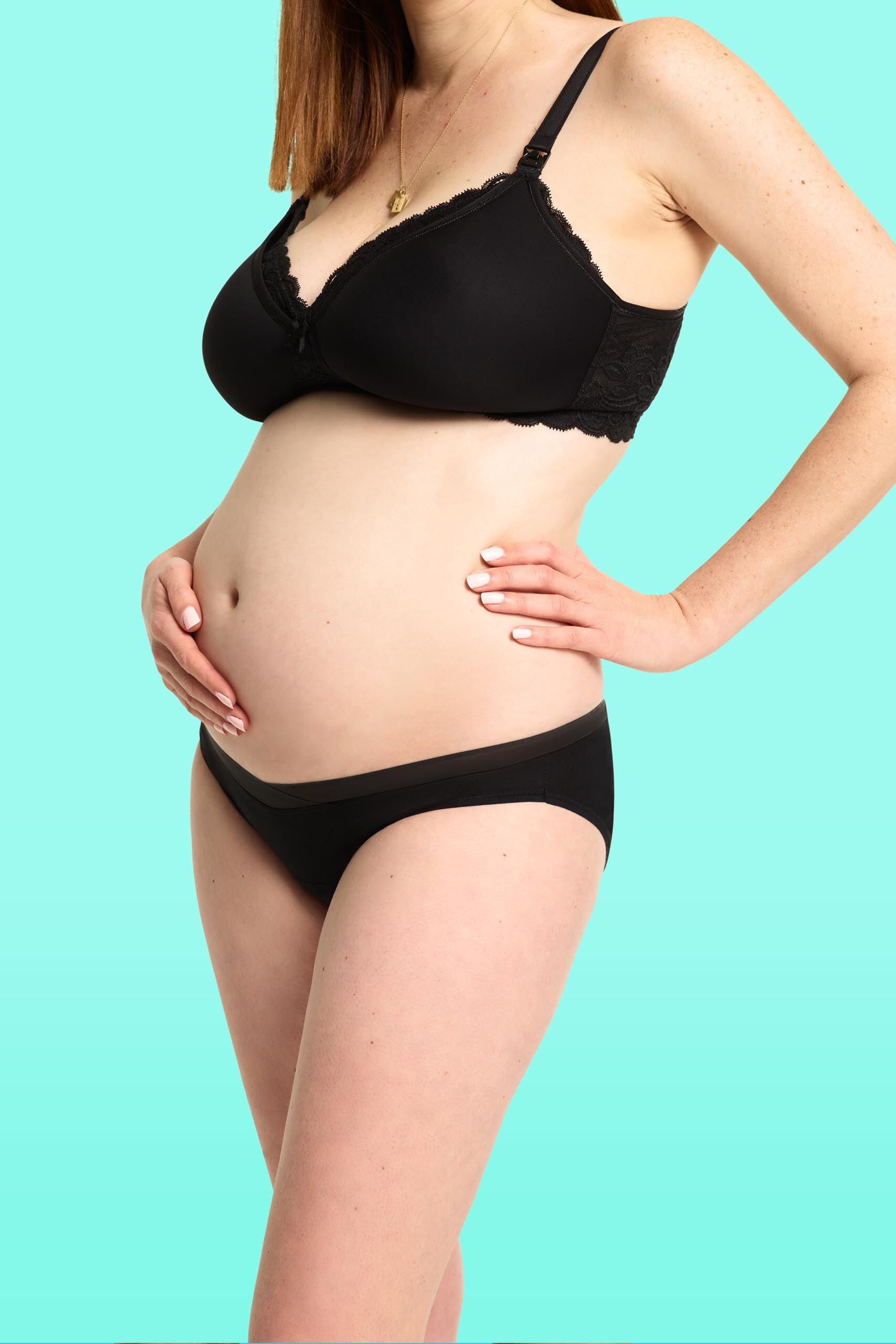 Image of 1 Pack Black Lady Leaks Maternity Briefs Ladies 10-12 Ladies - Love Luna