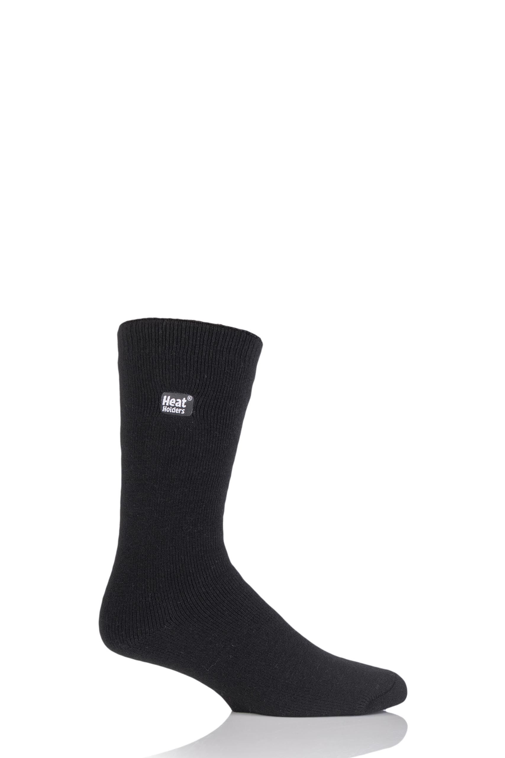 Image of 1 Pair Black 1.6 TOG Lite Socks Men's 6-11 Mens - Heat Holders