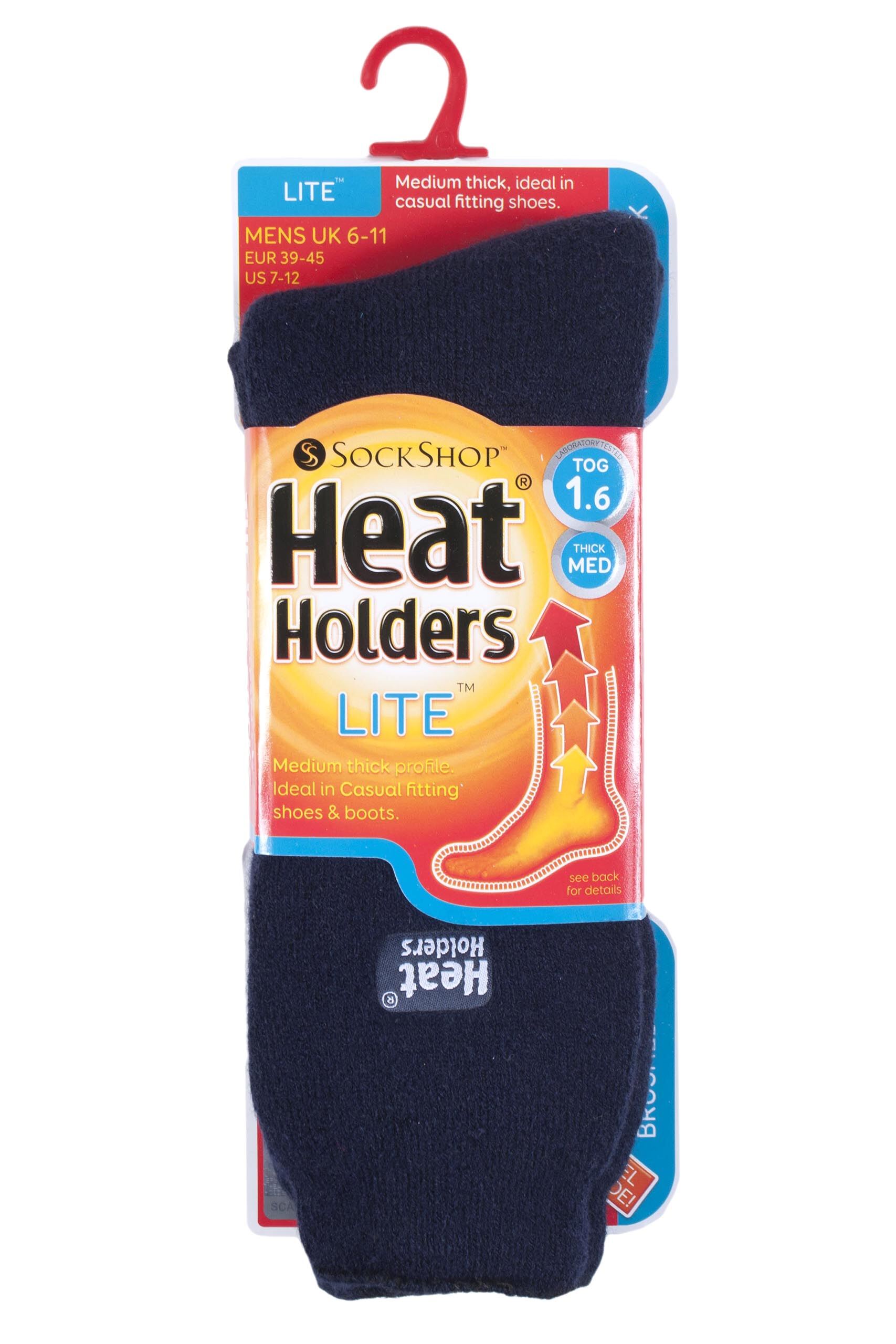 Mens Heat Holders 1.6 TOG Lite Socks from