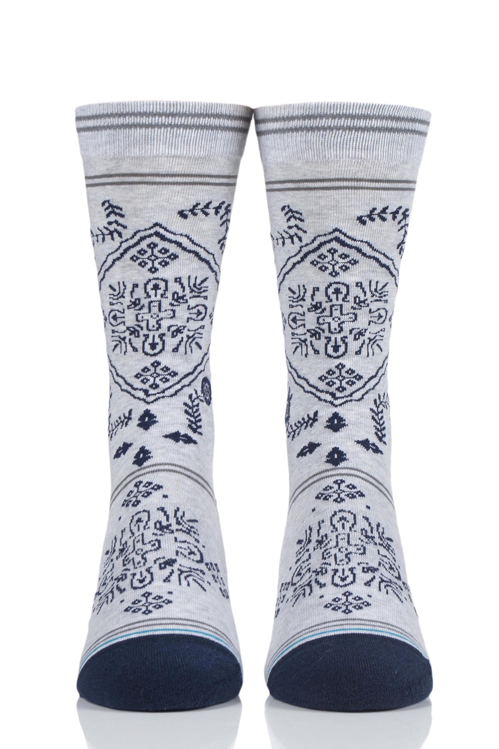 Image of 1 Pair Grey Bandero Cotton Socks Men's 8.5-11.5 Mens - Stance