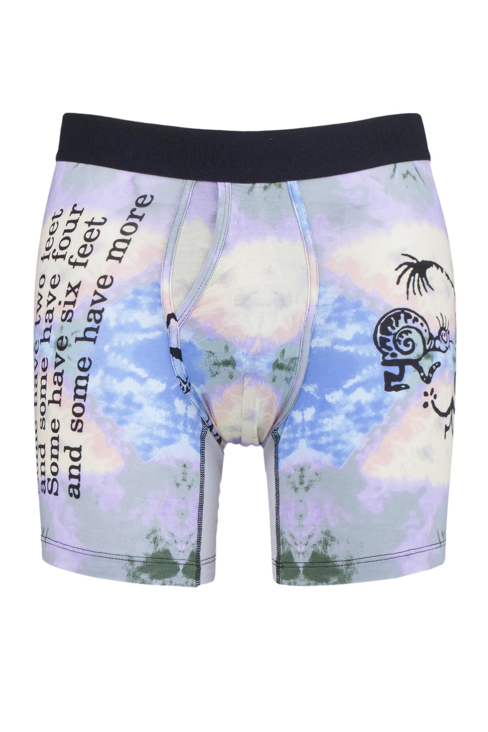 Image of 1 Pair Multi Dr. Seuss Six Feet Boxer Briefs Men's Large - Stance