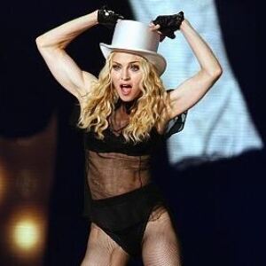 Madonna leaves stockings on for video