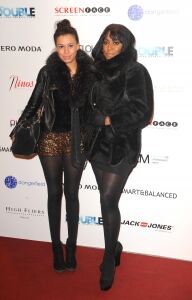 Mica chooses tights at premiere