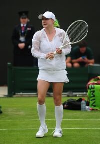 More unusual legwear at Wimbledon
