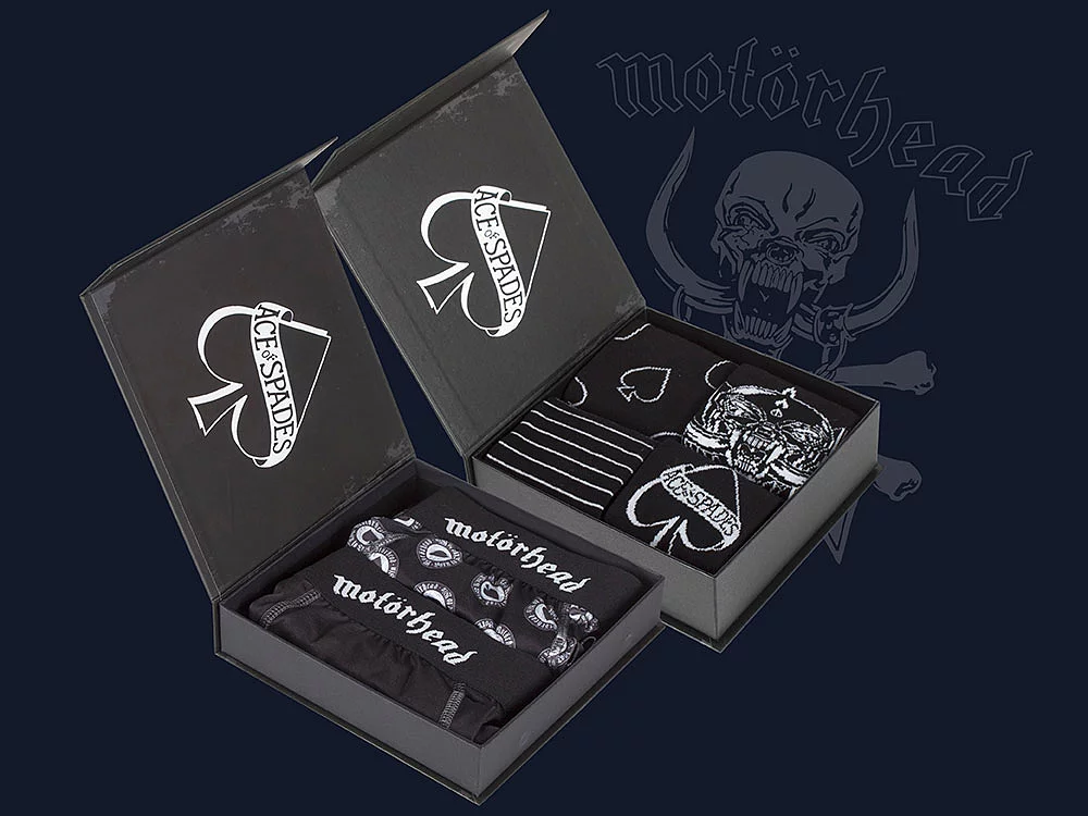 Motörhead 4 Pair Exclusive to SOCKSHOP Gift Boxed Cotton Socks