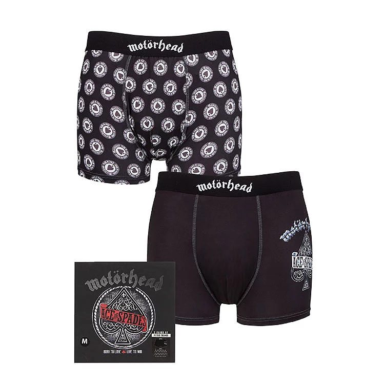 Motörhead 2 Pack Exclusive to SOCKSHOP Gift Boxed Boxer Shorts