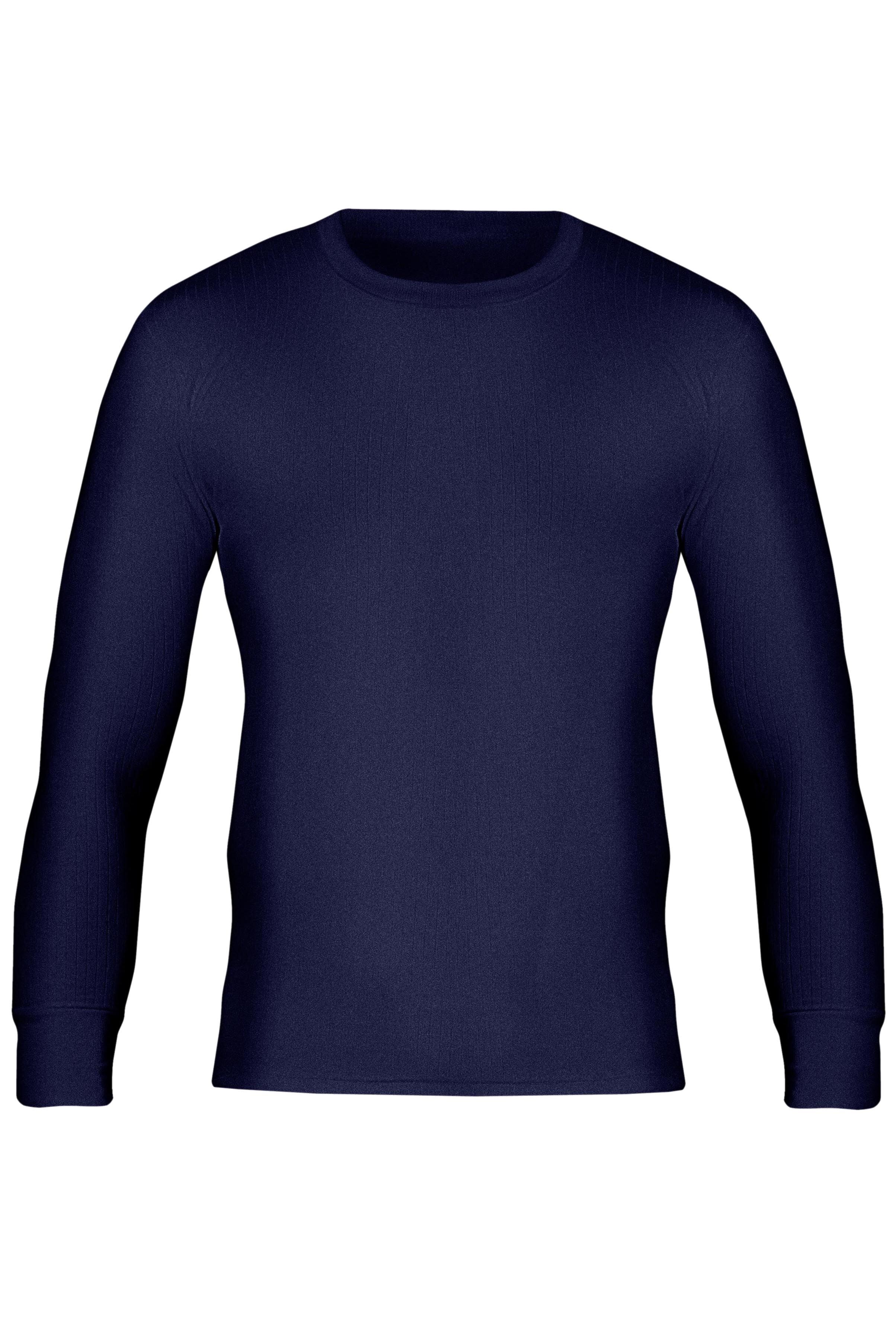Image of 1 Pack Navy Workwear Heavy Weight Thermal Long Sleeved Vest Men's Small - Workforce