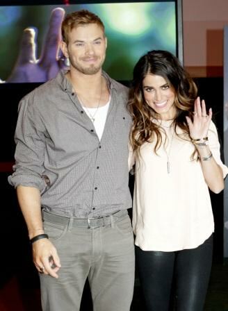 Nikki Reed looks edgy in leggings
