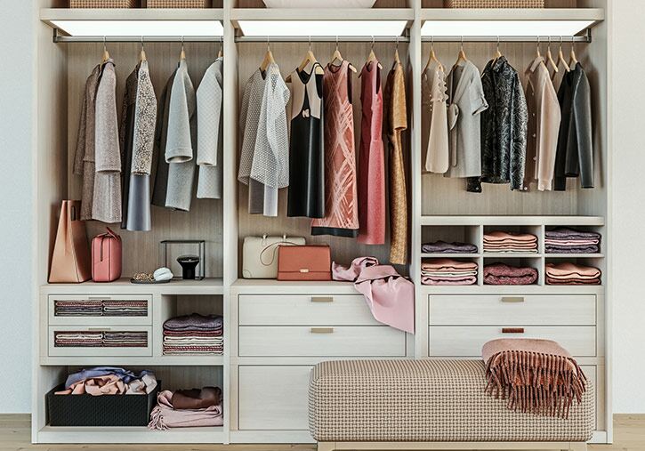 Organise wardrobes and drawers
