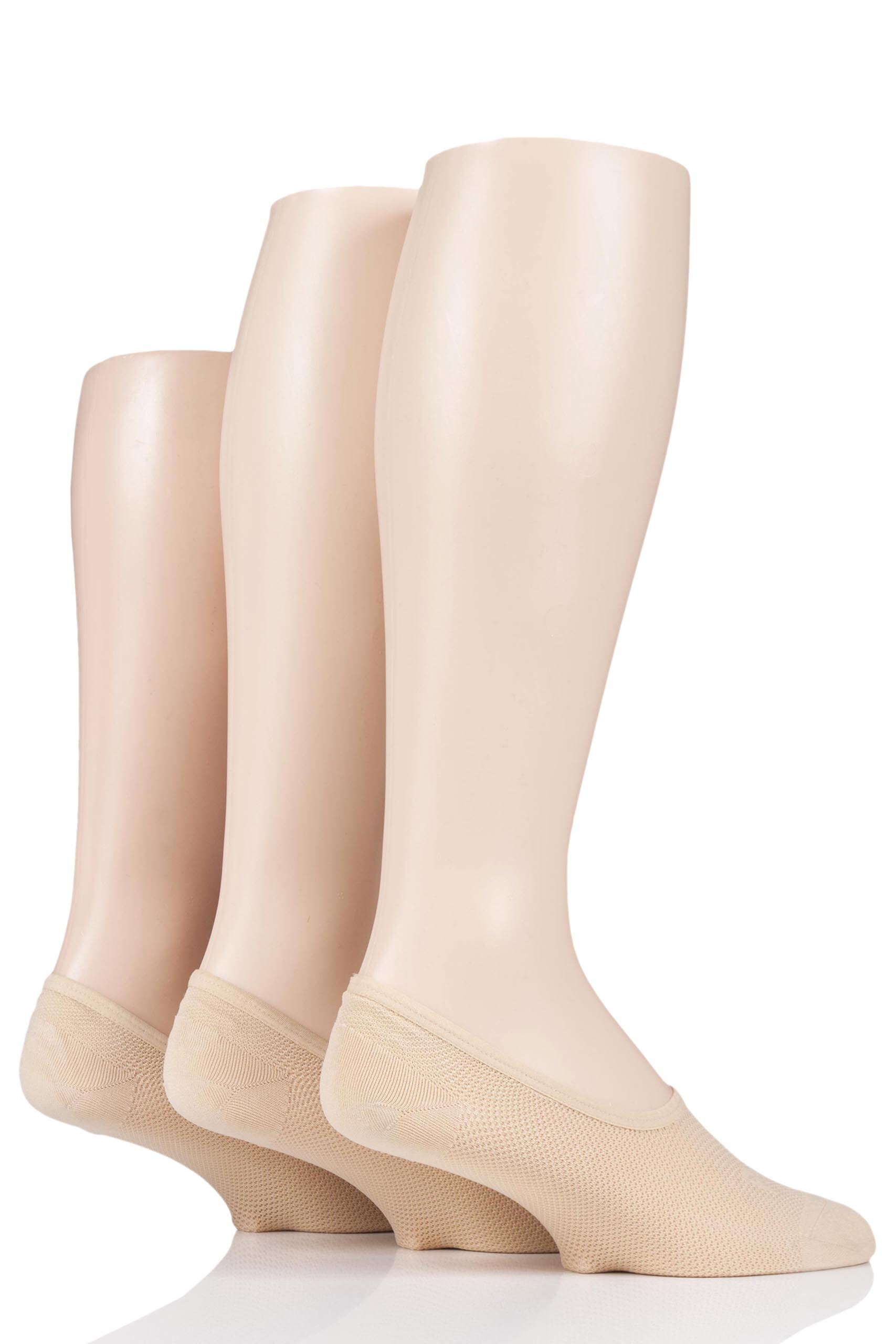 Image of 3 Pair Beige Greenlock Shoe Liners Men's 7-11 Mens - Pringle