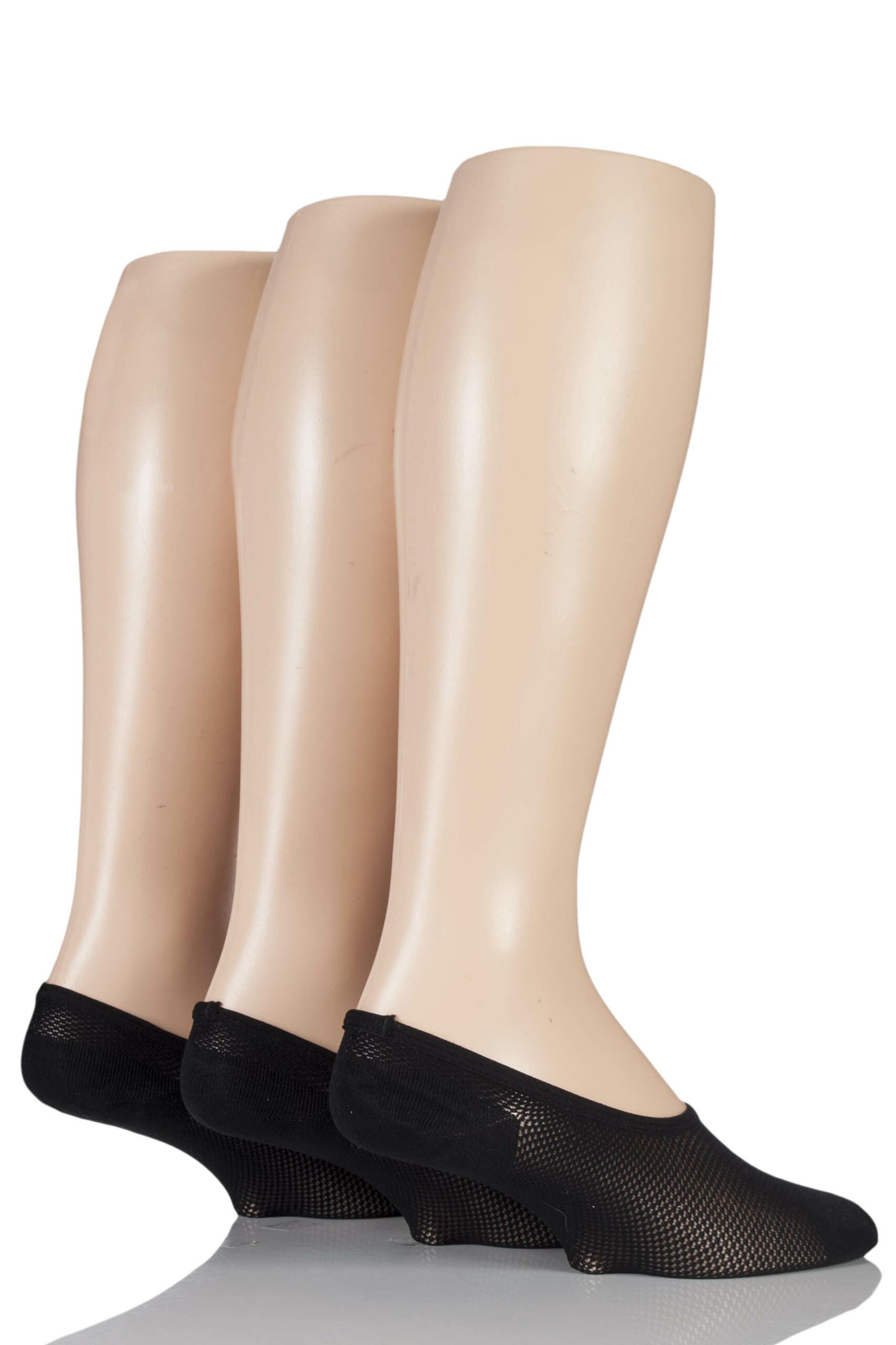 Image of 3 Pair Black Greenlock Shoe Liners Men's 7-11 Mens - Pringle