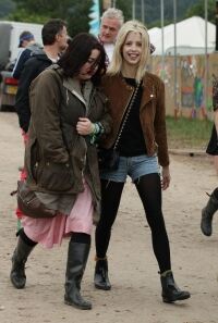 Peaches sports leggings at Glasto